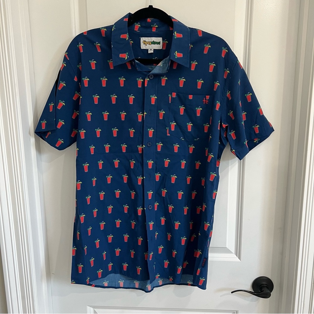Tipsy Elves Bloody Mary button down